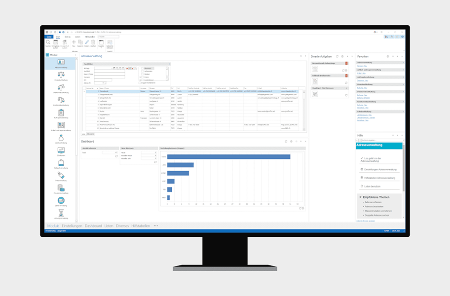 Proffix Adressen – für eine sorgfältige Kontaktpflege
