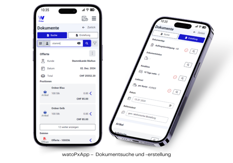 watoPxApp - Modul Dokumente